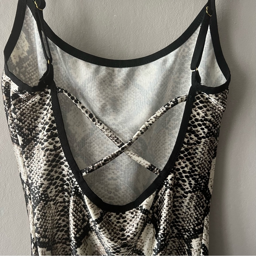 Free People Basique Bodysuit In Snake Combo Size XS - Picture 6 of 7
